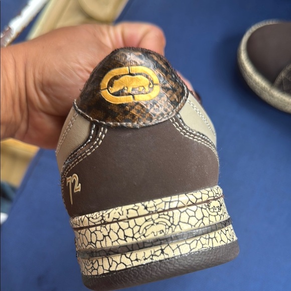 Ecko Unlimited Brown Cream Sneakers Casual Style - Picture 6 of 8